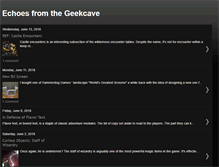 Tablet Screenshot of geekechoes.blogspot.com