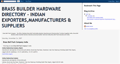 Desktop Screenshot of brassbuilderhardware.blogspot.com