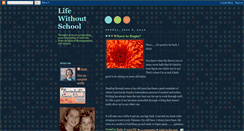Desktop Screenshot of lifewithoutschool.blogspot.com