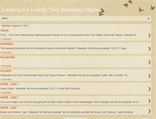 Tablet Screenshot of familytreesurnames.blogspot.com