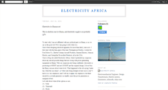Desktop Screenshot of elelctricityafrica.blogspot.com