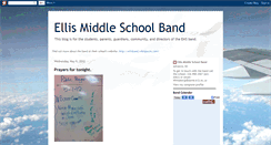 Desktop Screenshot of ellismiddleschoolband.blogspot.com