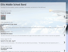 Tablet Screenshot of ellismiddleschoolband.blogspot.com