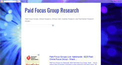 Desktop Screenshot of paidfocusgroupresearch.blogspot.com