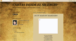 Desktop Screenshot of cartasdesdeelsilencio.blogspot.com