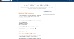 Desktop Screenshot of conversation-starters.blogspot.com