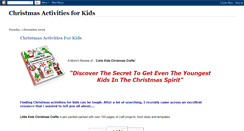 Desktop Screenshot of christmasactivitiesforkids.blogspot.com