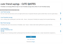 Tablet Screenshot of cutefriendsayings.blogspot.com