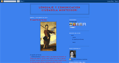Desktop Screenshot of lenguaycomunicacionciudadela.blogspot.com