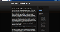 Desktop Screenshot of my2009cts.blogspot.com