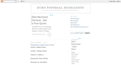 Desktop Screenshot of eurofootballhighlights.blogspot.com