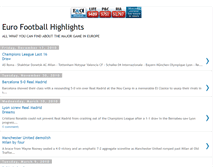 Tablet Screenshot of eurofootballhighlights.blogspot.com