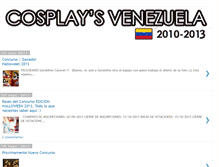 Tablet Screenshot of cosplayersvenezolanos.blogspot.com