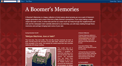 Desktop Screenshot of aboomersmemories.blogspot.com