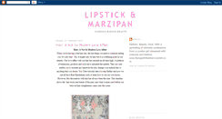 Desktop Screenshot of lipstickandmarzipan.blogspot.com