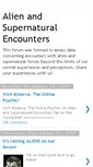 Mobile Screenshot of alienandsupernaturalencounters.blogspot.com