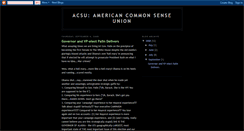 Desktop Screenshot of americancommonsenseunion.blogspot.com