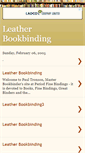Mobile Screenshot of leather-book-binding.blogspot.com
