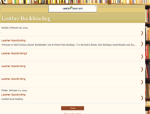 Tablet Screenshot of leather-book-binding.blogspot.com