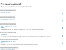 Tablet Screenshot of predenominational.blogspot.com