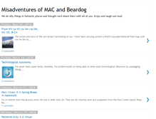 Tablet Screenshot of misadventuresofmacandbeardog.blogspot.com