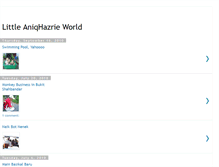 Tablet Screenshot of aniqhazrie.blogspot.com