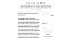 Desktop Screenshot of franchiseinfo8.blogspot.com