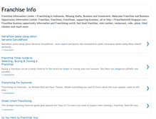 Tablet Screenshot of franchiseinfo8.blogspot.com
