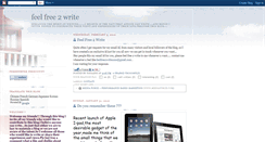 Desktop Screenshot of fellfree2write.blogspot.com