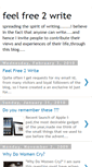 Mobile Screenshot of fellfree2write.blogspot.com
