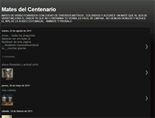 Tablet Screenshot of matesdelcentenario.blogspot.com