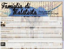 Tablet Screenshot of famigliadimalatesta.blogspot.com