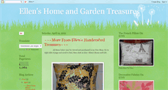 Desktop Screenshot of ellenshomeandgardentreasures.blogspot.com