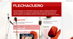 Desktop Screenshot of flechacuero.blogspot.com