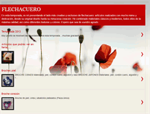 Tablet Screenshot of flechacuero.blogspot.com