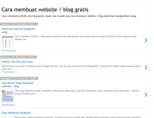 Tablet Screenshot of caracepatmembuatwebsitegratis.blogspot.com