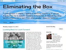 Tablet Screenshot of eliminatingthebox.blogspot.com