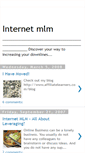 Mobile Screenshot of internetmlmlead.blogspot.com