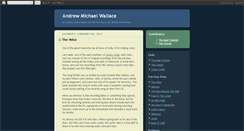 Desktop Screenshot of andrewmichaelwallace.blogspot.com