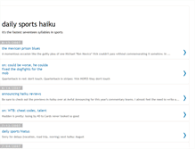 Tablet Screenshot of dailysportshaiku.blogspot.com