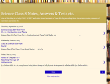 Tablet Screenshot of class8science.blogspot.com