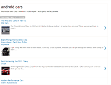 Tablet Screenshot of androidcars.blogspot.com