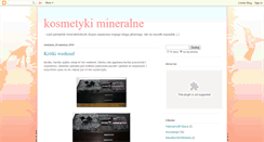 Desktop Screenshot of kosmetykimineralne.blogspot.com