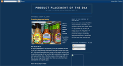 Desktop Screenshot of productplacementoftheday.blogspot.com