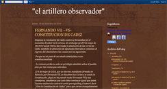 Desktop Screenshot of elartilleroobservador.blogspot.com