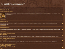 Tablet Screenshot of elartilleroobservador.blogspot.com