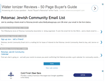 Tablet Screenshot of potomacjewish.blogspot.com