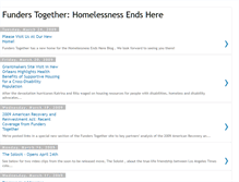 Tablet Screenshot of homelessnessfundingprinciples.blogspot.com