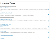 Tablet Screenshot of interesting-things-blog.blogspot.com