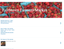 Tablet Screenshot of fairhavenfarmersmarket.blogspot.com